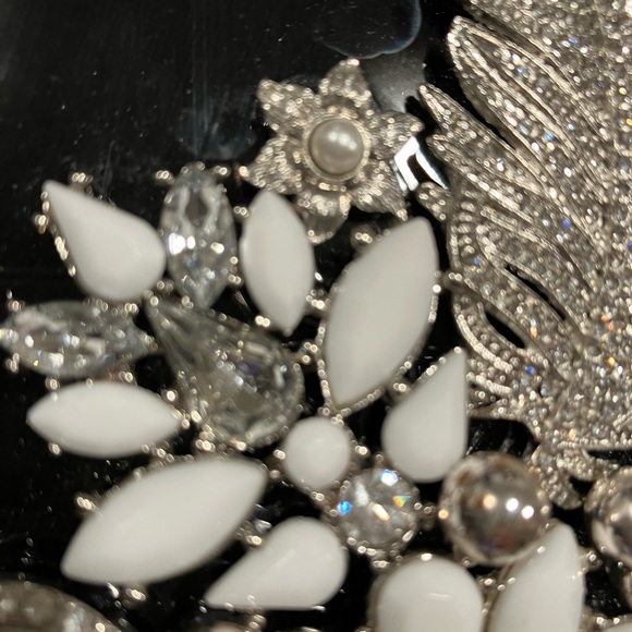 ORIGINAL JEWELRY ART COLLAGE IN GLASS FRAME. UNIQUE HANDMADE OOAK GIFT 💝 IDEA - Picture 5 of 14